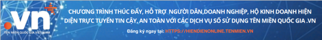 CHƯƠNG TRÌNH HIỆN DIỆN TRỰC TUYẾN VỚI TÊN MIỀN QUỐC GIA .VN